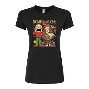 Women's - Home Alone - Collage-Juniors Fitted Graphic T-Shirt Fitted Graphic T-Shirt - 1 of 2