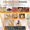 YASHE 10-Tray Stainless Steel Food Dehydrator, 10 Presets, 48H Timer, 850W, for Jerky, Herbs, Meat, Fruits, Dog Treats, Recipes Included - 4 of 4