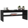 vidaXL Coffee Table Black Engineered Wood Small Coffee Table - 3 of 4