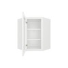 HOMLUX Easy-DIY Royal White Ready to Assemble Diagonal Corner Kitchen Cabinet Glass NOT included - 3 of 3