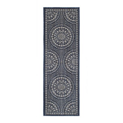 Butterfield Woven Novelty Area Rug Navy - Threshold™
