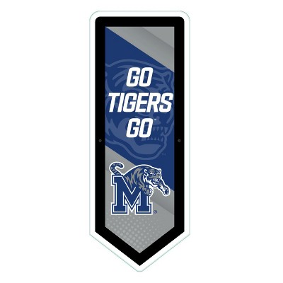 Evergreen Ultra-Thin Glazelight LED Wall Decor, Pennant, University of Memphis- 9 x 23 Inches Made In USA