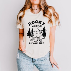 Simply Sage Market Vintage Rocky Mountain National Park Short Sleeve Tee - XS - Cream - 1 of 4