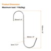 Unique Bargains 304 Stainless Steel S-shaped Butcher Hook Meat Hooks and Hangers - 2 of 4