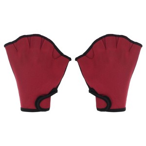 Unique Bargains Swimming Diving Resistance Webbed Training Aquatic Gloves 1 Pair - 1 of 4