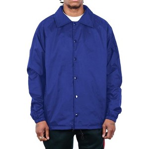 Shaka Wear Men’s Coach Jacket Classic Windbreaker, Relaxed Fit, Water Resistant - 1 of 4
