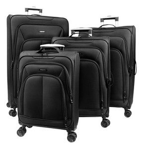 World Traveler Dejuno Angeles 4-Piece Expandable Spinner Luggage Set - 1 of 4