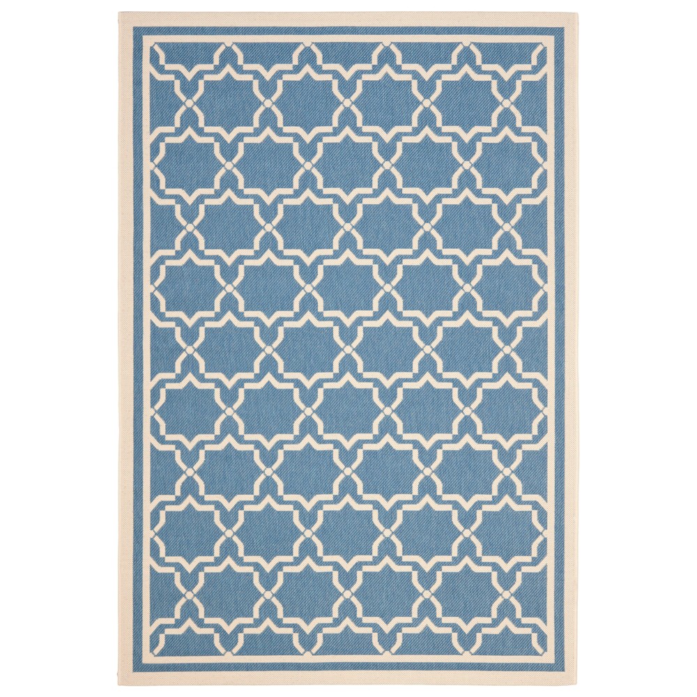 6'7inX9'6in Rectangle Isla Patio Rug Blue/Beige - Safavieh