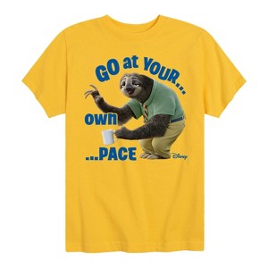 Boys' - Disney - Zootopia Flash Go At Your Own Pace Short Sleeve Graphic T-Shirt - 1 of 4