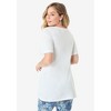 Roaman's Women's Plus Size Eyelet Swing Tee - 3 of 4