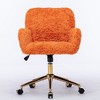NicBex Adjustable Office Chair with Golden Metal Base,Modern Computer Chair,Swivel Upholstered Desk Chair for Adult, Student - 3 of 4