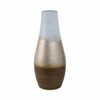 Boho Glass Vase - Metallic Modern Accent for Home, Office, Bedroom, or Living Room - Stylish Handcrafted Floral Centerpiece - 2 of 4