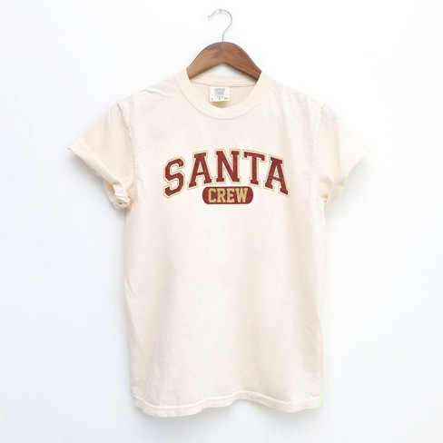 Simply Sage Market Women's Santa Crew Short Sleeve Garment Dyed Tee - image 1 of 4