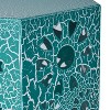 Kumasinova 22"H Stylish Sunburst Cut Out Design Outoor Side Table,Hexagonal Prism Patio End Table Accent Table with Rust-Resistant Iron Frame,Green - 3 of 4