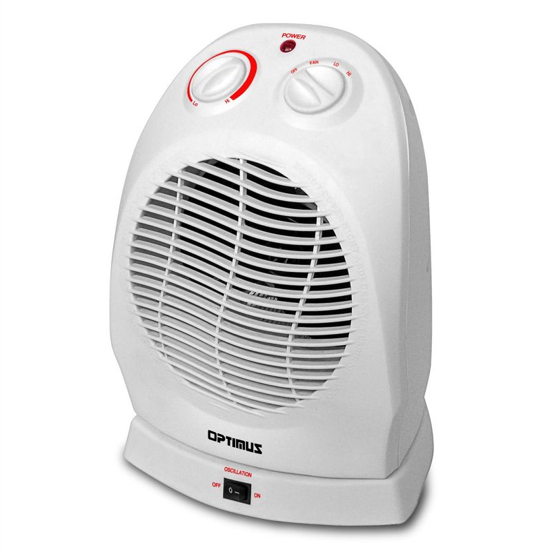 Portable Oscillating Fan Heater with Thermostat, 1 of 7