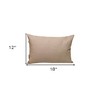 HomeRoots 12" X 18" Gray Cotton Throw Pillow - 3 of 4