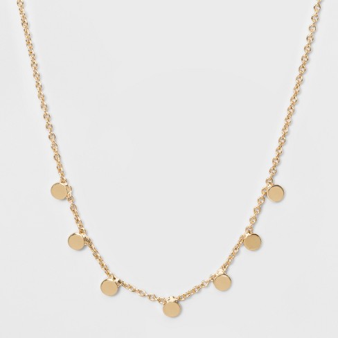 VERSION 2.0  14k Gold Filled Tiny Coins T-Row Dainty Chain