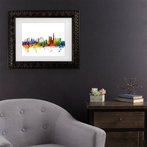 Trademark Fine Art Michael Tompsett London England Skyline IX Matted Framed Art - 1 of 4