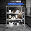 Stainless Steel Shelves, 3/4/5 Tier Storage Shelf, Heavy Duty Shelving for Kitchen Garage Office Restaurant Warehouse - 4 of 4