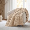 YOOCOZZ 50x60" Ruched Fur Throw Blanket - 2 of 4