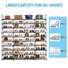 KTMBDW 10 Tiers Shoe Rack Storage Organizer Shoe Shelf Organizer for Entryway Holds 80 Pairs Shoe, Stackable Shoe Cabinet Shoe Rack, Black - 4 of 4