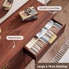 Fluted 6 Drawers Dresser, 47.2" Wide Modern Chest of Drawers with Metal Handle, Curved Profile Dresser TV Stand, Wooden Drawer Organizer for Bedroom - 4 of 4
