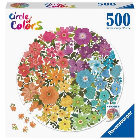 Ravensburger Circle Of Colors: Flowers Jigsaw Puzzle - 500pc : Target