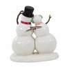 Department 56 Villages 3.25 In Lucky The Snowman, 2023 Dated 2023 Top Hat Earmuffs Village Accessories - 3 of 3
