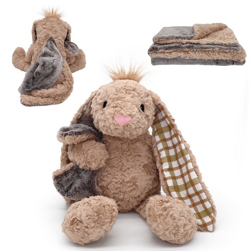 Plushible Blankie Besties 2-in-1 Plush And Blanket Benny The Bunny : Target