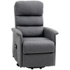 HOMCOM Electric Lift Recliner Massage Chair Vibration, Living Room Office Furniture - 4 of 4