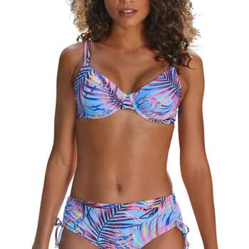 LASCANA Women's Tropical Push Up Bikini Swimsuit Top