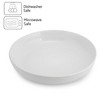 Elanze Designs Bistro Glossy Ceramic 8.5 inch Shallow Pasta Dinner Bowls Set of 4 - Perfect for Everyday uses from Italian Style Pasta to Caesar - 2 of 4