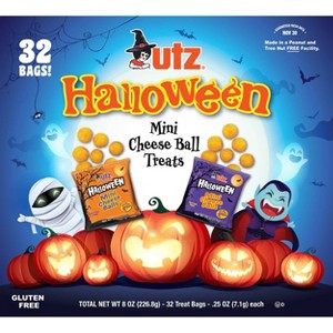 Utz Halloween Mini Cheese Ball Treats - 8oz/32ct - 1 of 4