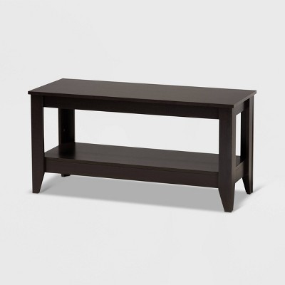 Elada Wenge Wood Coffee Table Dark Brown - Baxton Studio