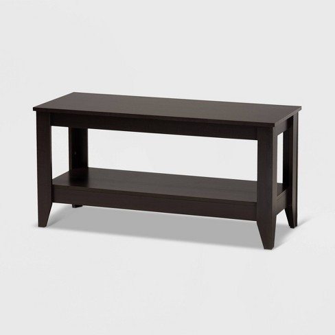 Small dark deals brown coffee table