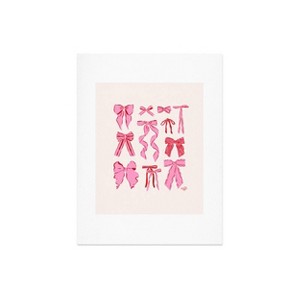 Deny Designs KrissyMast Bows in Red and Pink Art Print - 1 of 4
