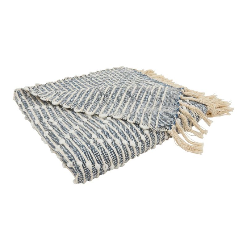50"x60" Diamond Woven Throw Blanket with Tassel - Saro Lifestyle, 3 of 6
