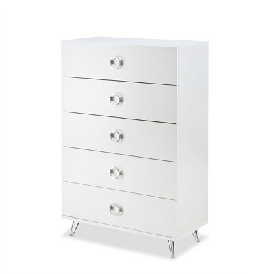 Acme Furniture Elms Dresser White Finish