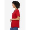 Woman Within Plus Size Cuffed Americana Print Tee - 4 of 4