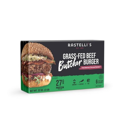 Rastelli's Grass-Fed Beef Butcher Burger - 2lbs/6ct