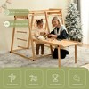 Kids Playground, with Slide and Play Table, 8-in-1 Slide Playset Rock Climbing Ladder with Rope Wall, Swing Rings, Monkey Bars and Swing for Gifts - 2 of 4