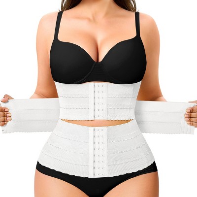 Nebility™ Women's Segmented Waist Trainer 3 Hooks Tummy Control Corset Shapewear