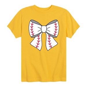 Boys' - Instant Message - Baseball Bow Short Sleeve Graphic T-Shirt - 1 of 4