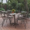 Flash Furniture Lila 4 Pack Aluminum Commercial Indoor-Outdoor Armless Restaurant Stack Chair with Triple Slat Back - 2 of 4