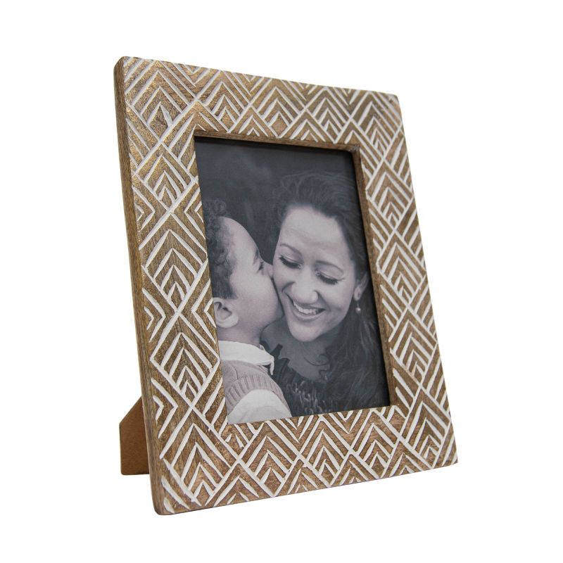 5x7 Inches Brass Wood & Glass Photo Frame - Foreside Home & Garden, 2 of 9