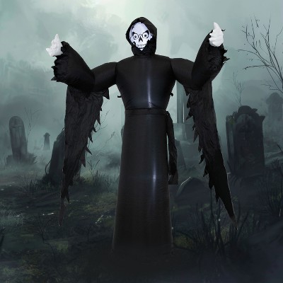 Sunnydaze Grisly Grim Reaper Halloween Inflatable - 6.67' H