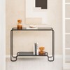 MH London Flint 30" Iron & Glass Entryway Console Table - 3 of 4