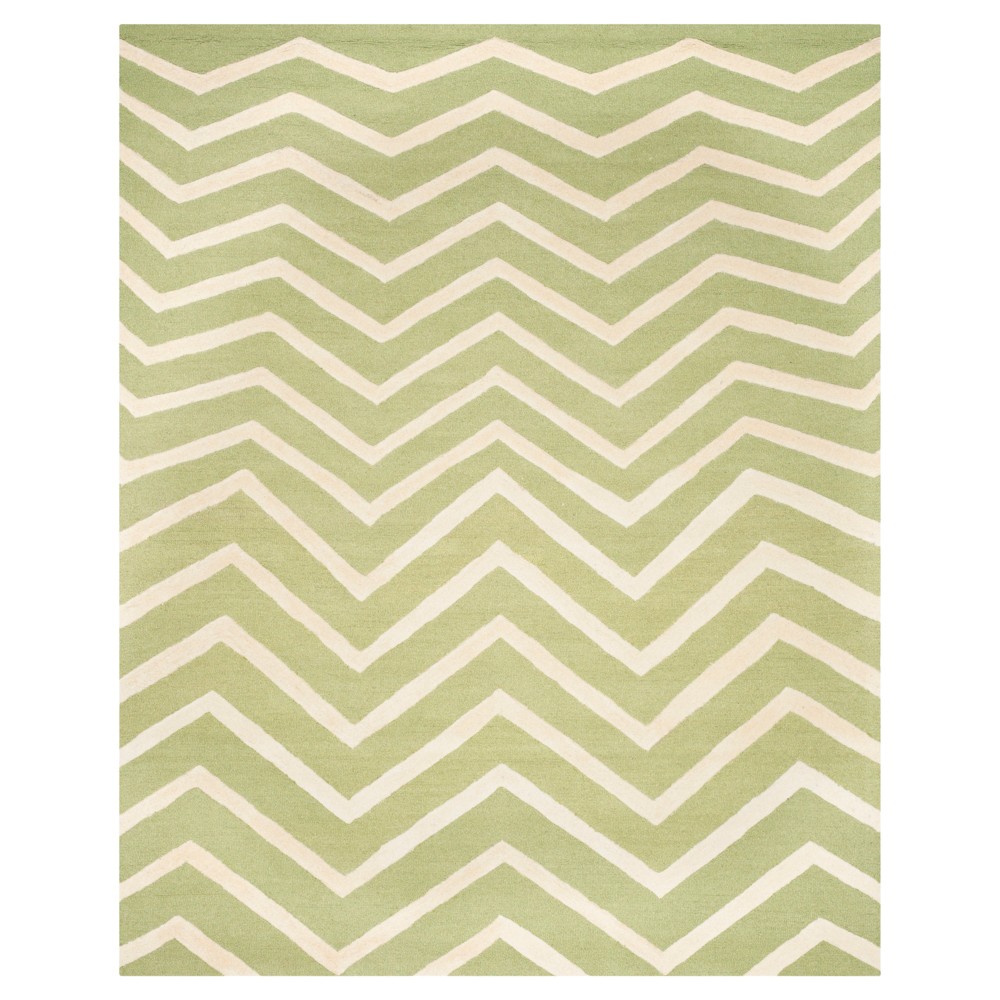 6'x9' Wilshire Area Rug Green / Ivory - Safavieh