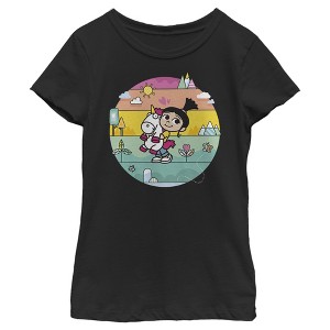 Girl's Despicable Me Minions Fluffy Unicorns T-Shirt - 1 of 3