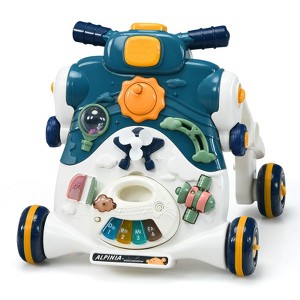 Costway 3-in-1 Baby Sit-to-Stand Walker w/ Lights & Music Function - 1 of 4